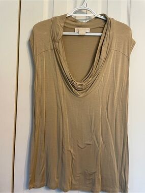 Michael Kors Sleeveless Cowl Neck Camisole in Taupe